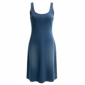 Denim Mini Dress 2X | Y2K Casual Tank Dress Blue Jean Minimalist Summer